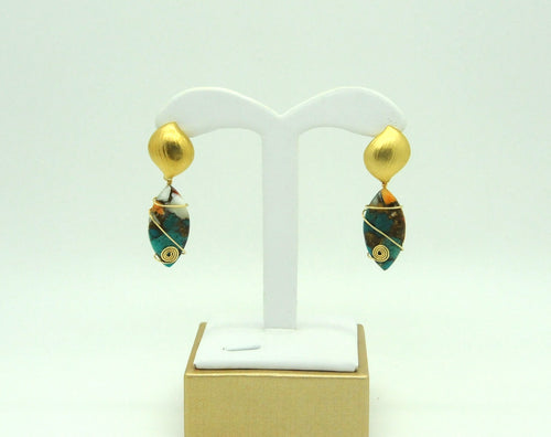 Turquoise | Gemstone Earrings | PK Colle